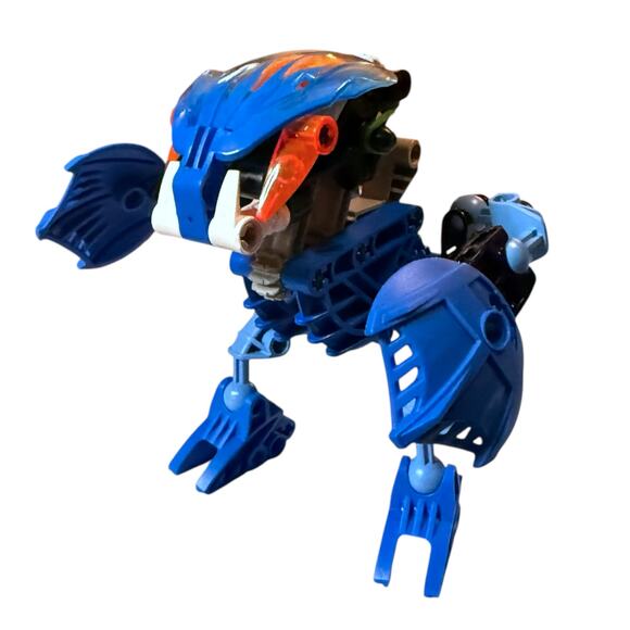 Vintage LEGO BIONICLE Gahlok Blue Orange 8562 Set with Canister NO BOOKLET - Picture 3 of 13